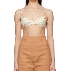 NWT Jacquemus Off-White 'Le Soutien Gorge Novio' Tank Top